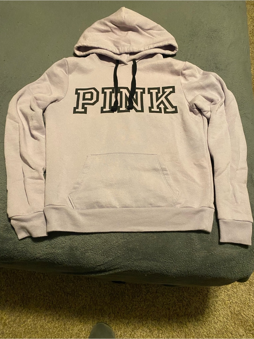 Pink Victoria’s Secret logo pullover hoodie